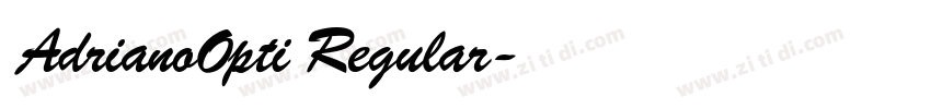 AdrianoOpti Regular字体转换